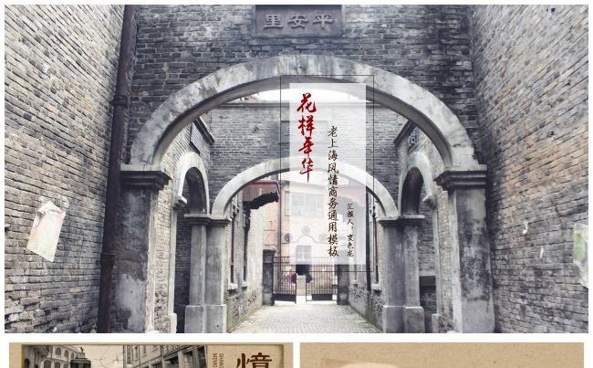 【花样年华】复古老上海风情商务通用模板 工作汇报 年终总结缩略图