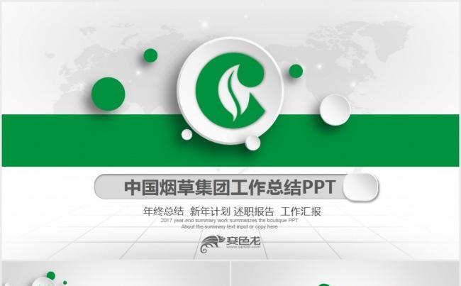 中国烟草局烟草公司工作总结汇报PPT模板缩略图