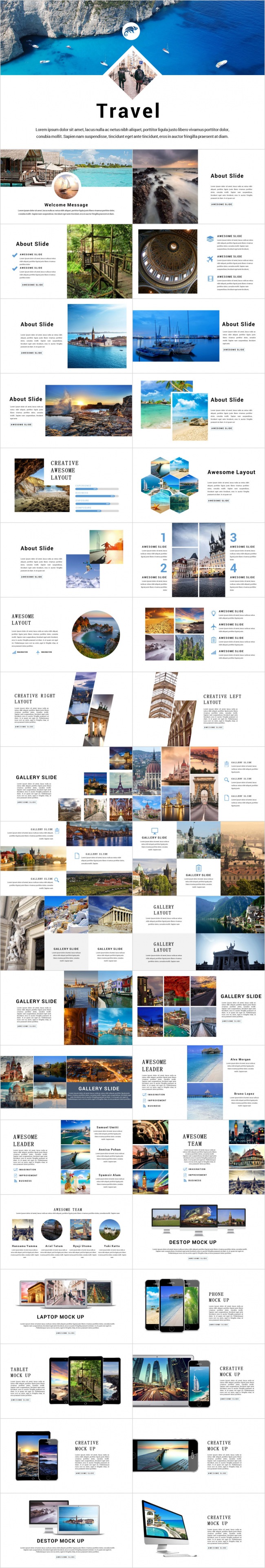【旅行图册】旅行旅游风光景点介绍旅游公司介绍PPT模版