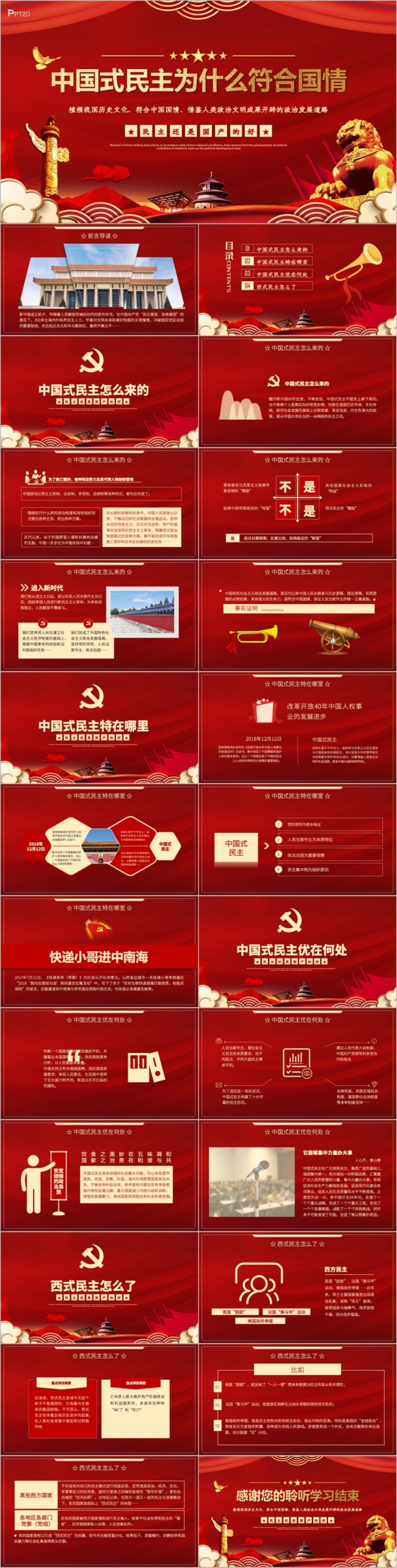 中国式民主为什么符合国情党课PPT模板