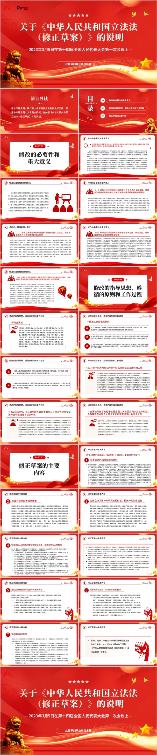 关于中华人民共和国立法法修正草案的说明PPT党课